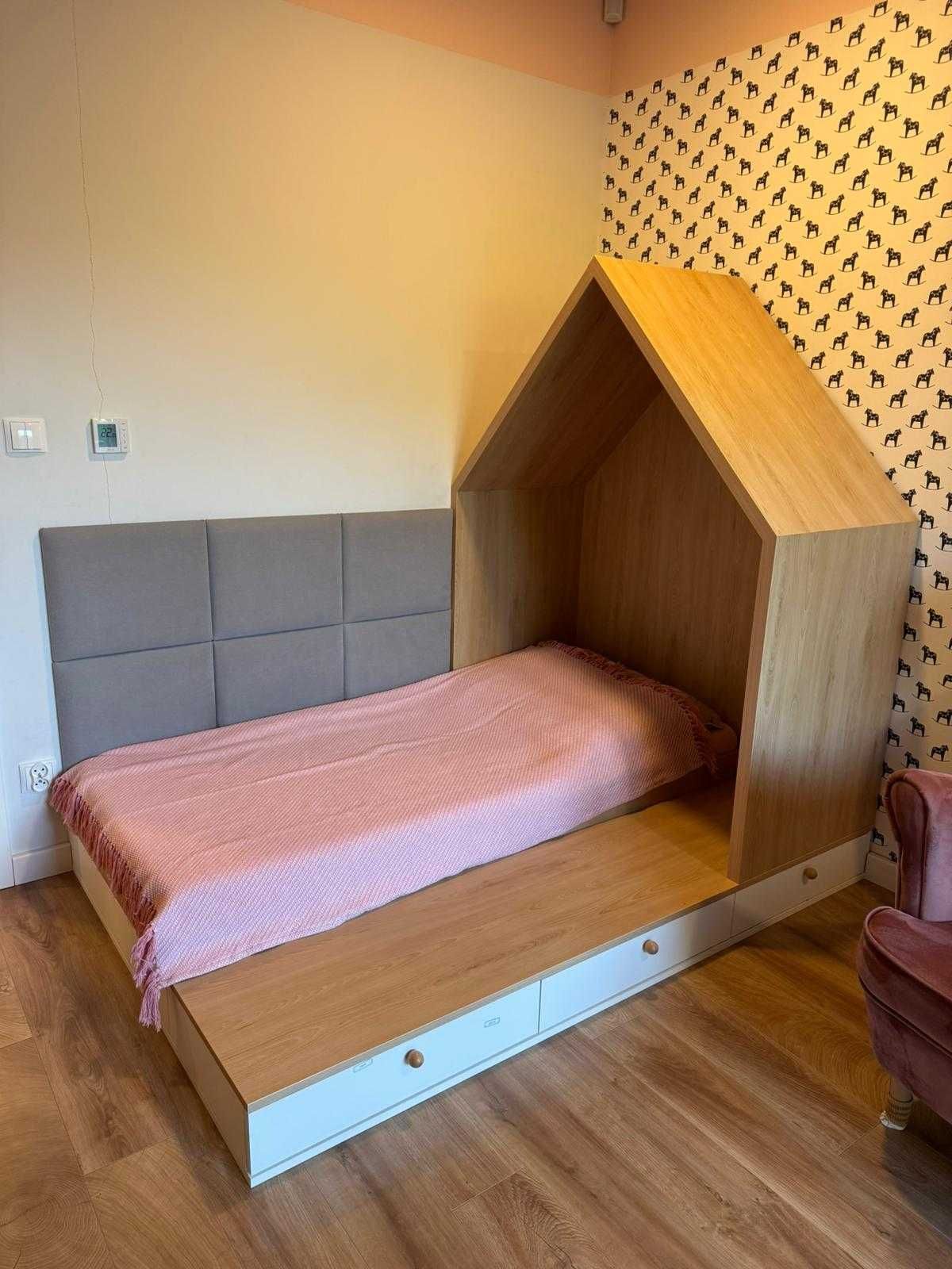 Meble dla dziewczynki łóżko , biurko , półki , szuflady