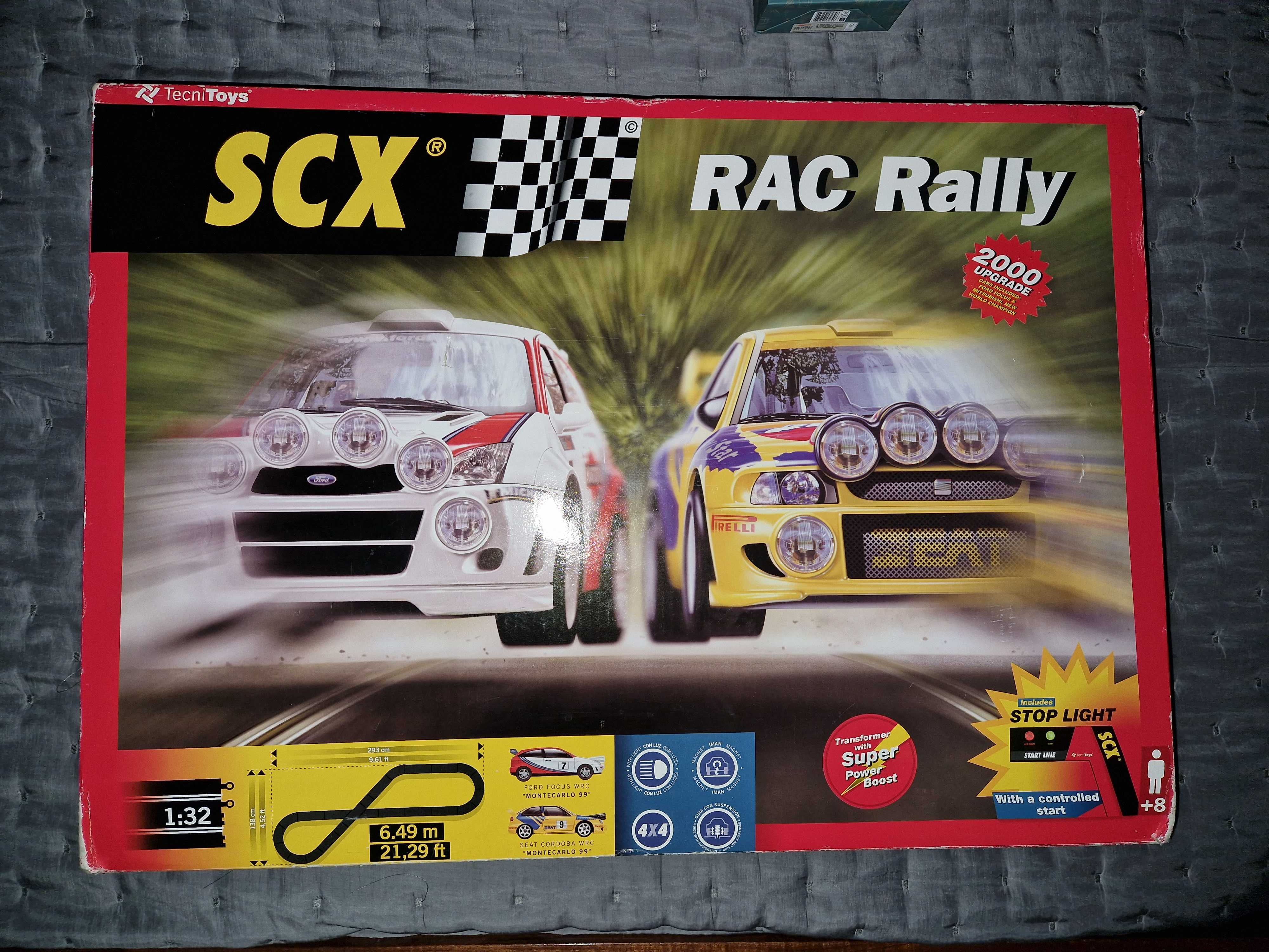 Pista SCX Rally com Caixa Original e Extras!