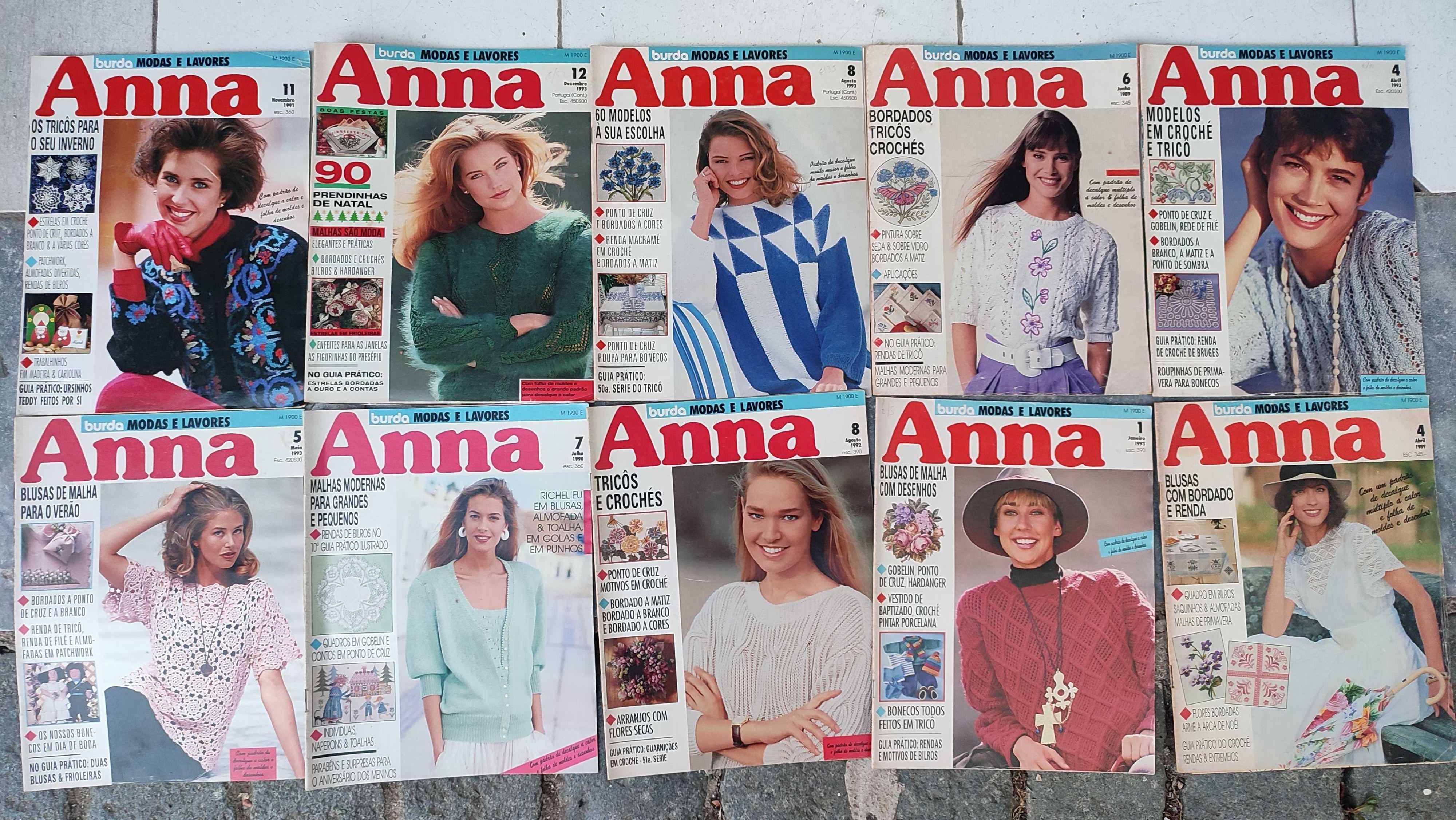 Lote 76 Revistas Anna Burda Modas e Lavores