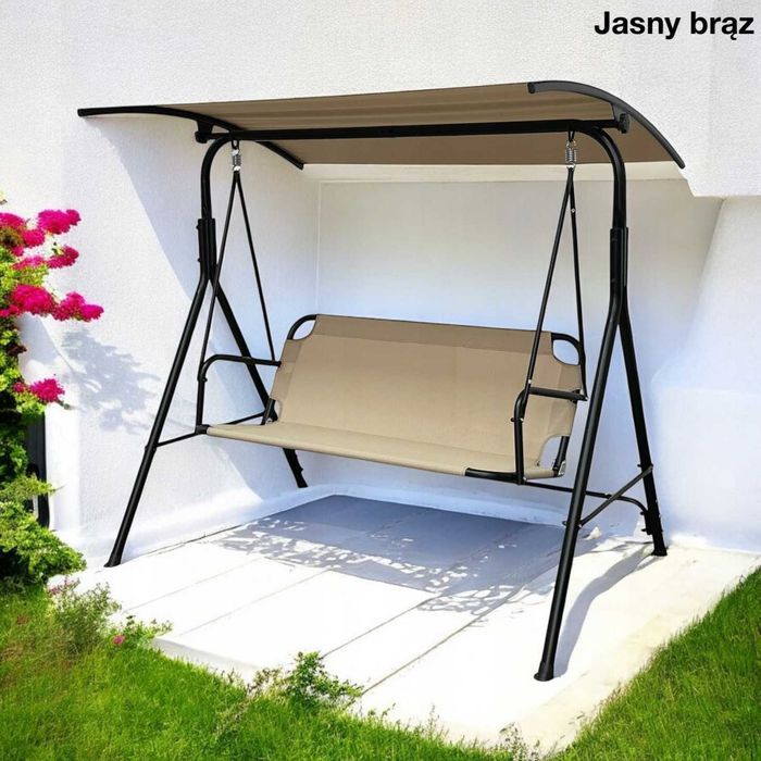 Huśtawka ogrodowa / 4 kolory / WYSYŁKA GRATIS / Bujana i wolnostojąca