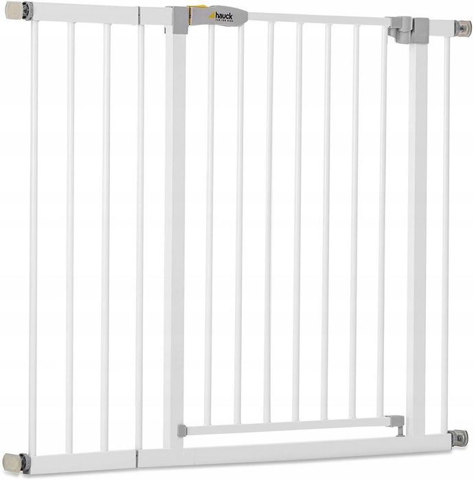 Barierka na drzwi, schody Hauck rozporowa biały 96-101 cm