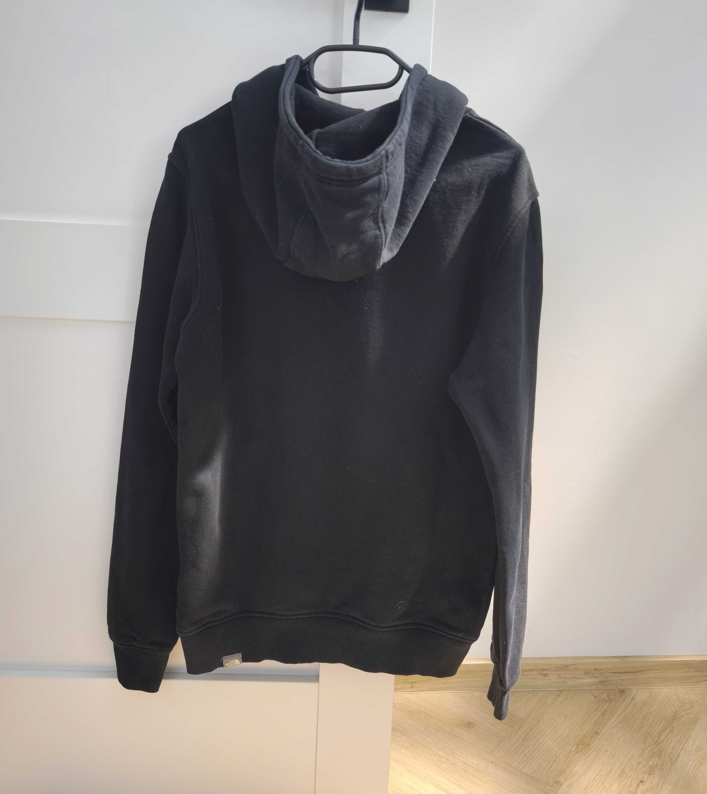 The North Face czarna bluza z kapturem logo S unisex