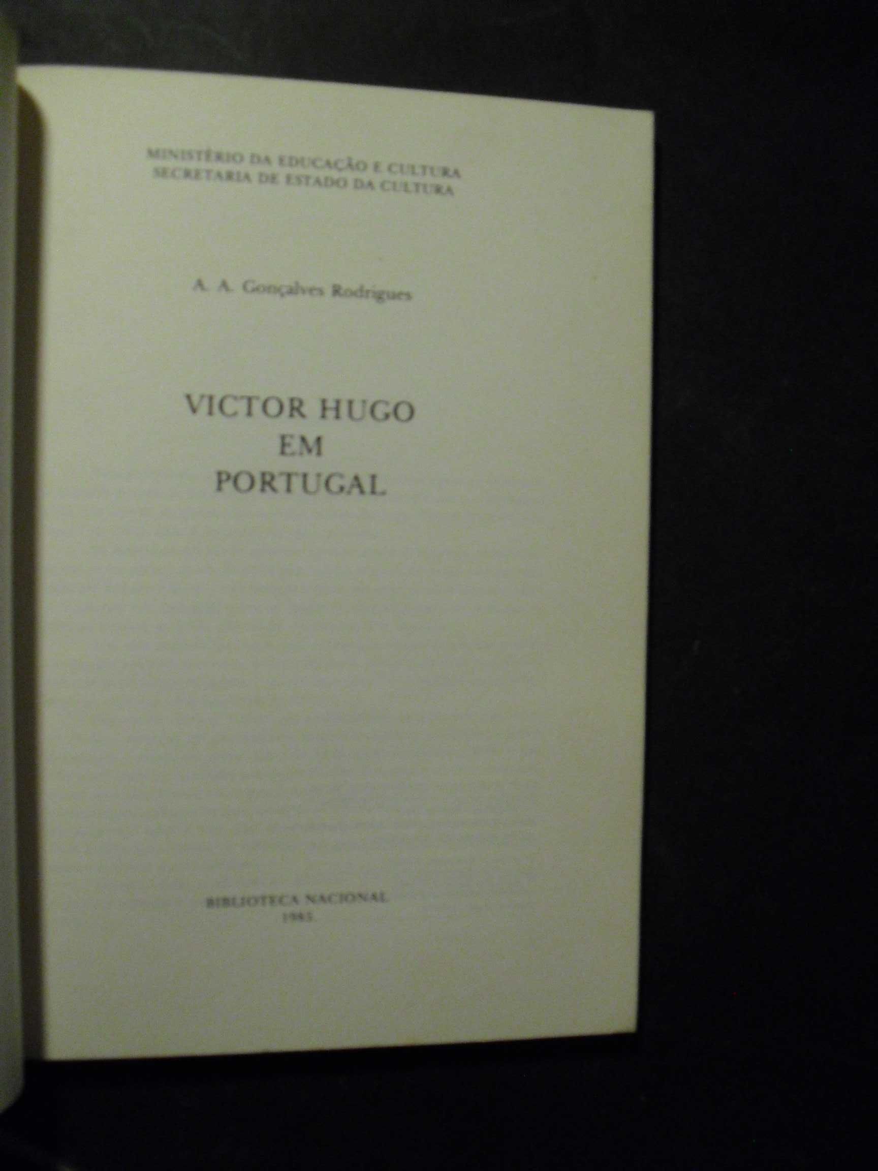 A.GONÇALVES RODRIGUES-VICTOR HUGO EM PORTUGAL