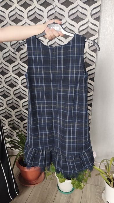 Комплект шкільний сарафан/сукня+блузка