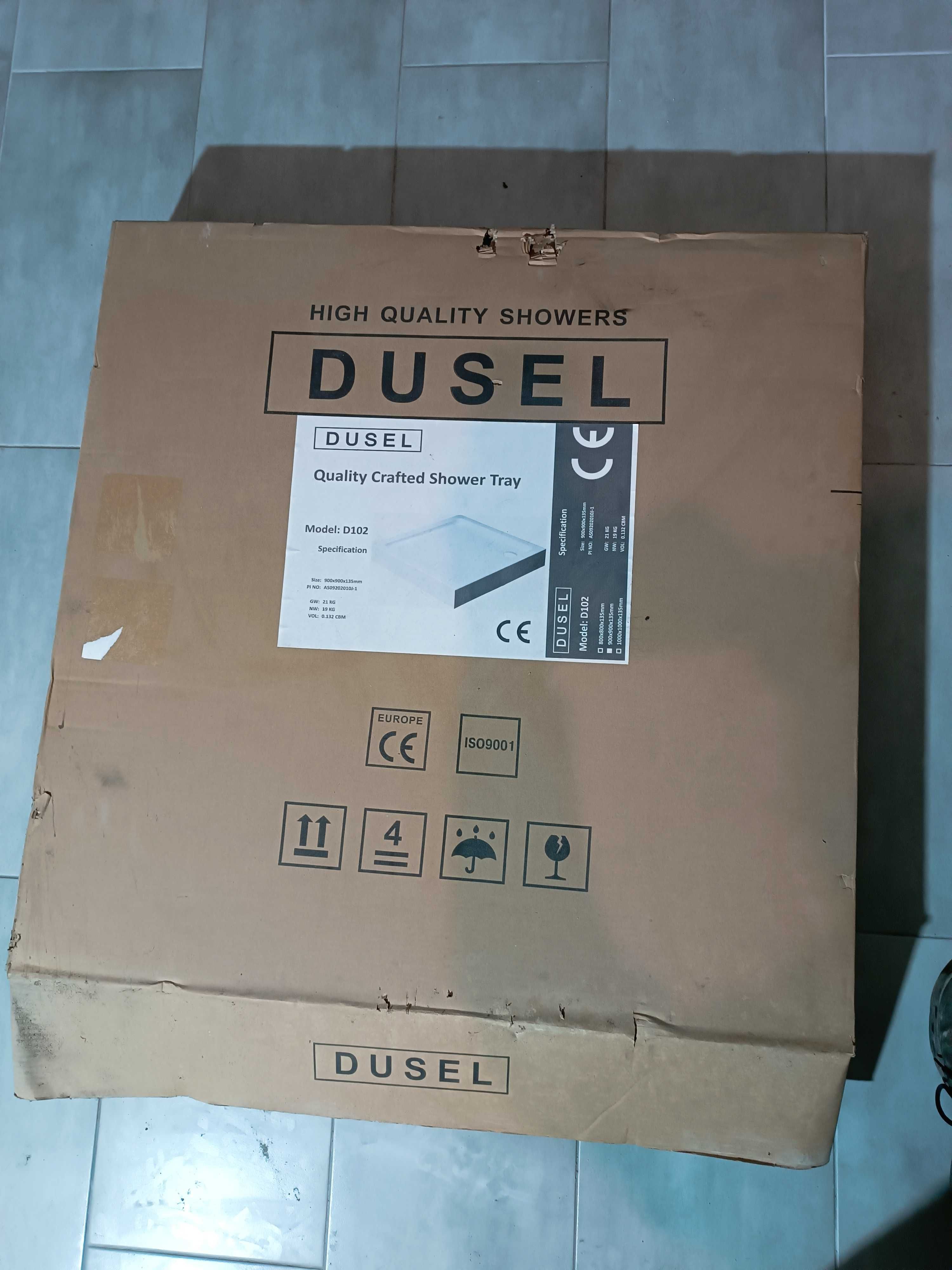 Продам Душовий піддон Dusel D102 квадратний 90х90х13, 5 см