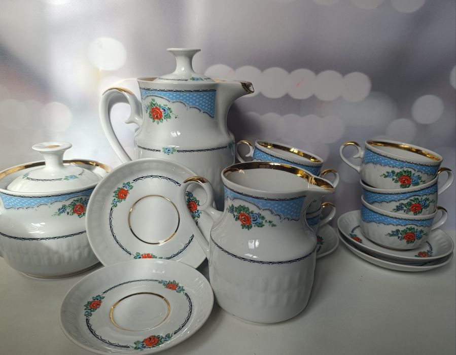 Сервіз Тернопіль порцеляновий кавовий повний сервіз новий