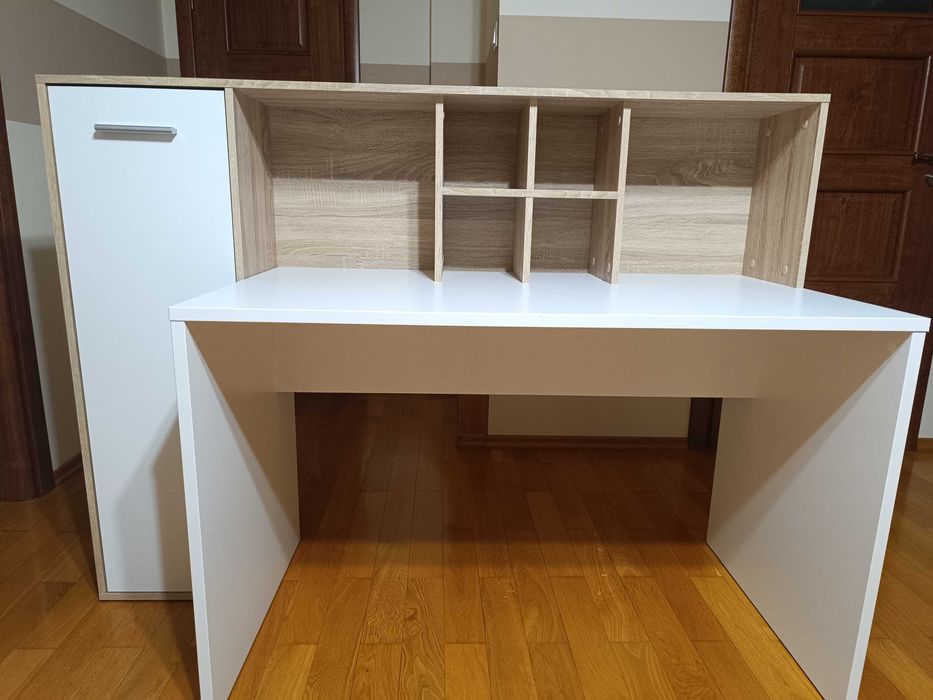 Biurko z nadstawką i szafką ERIADU - jak NOWE