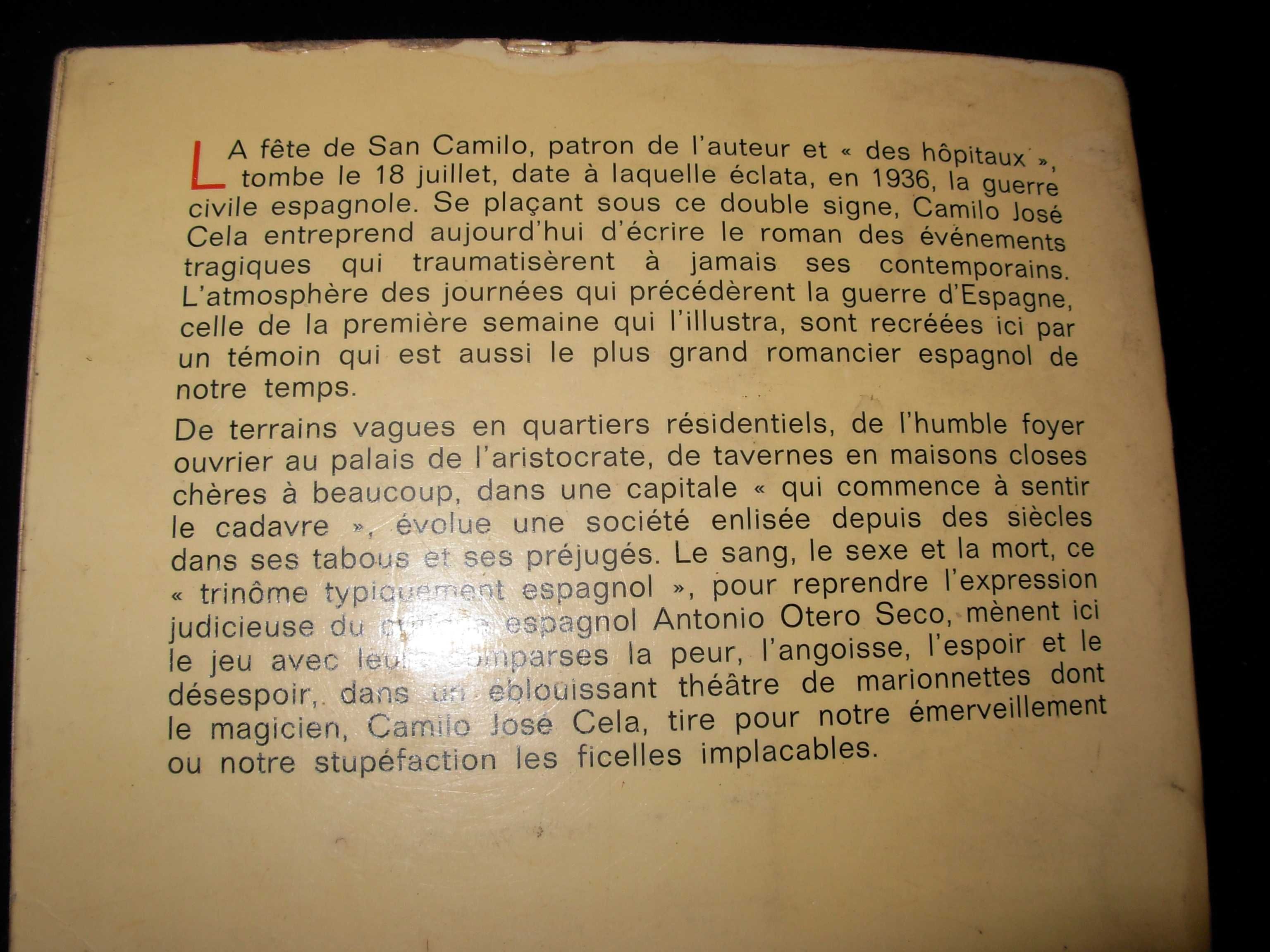 San Camilo 1936 - Camilo José Cela/La Luciade ou l'Ane - Lucius Patras