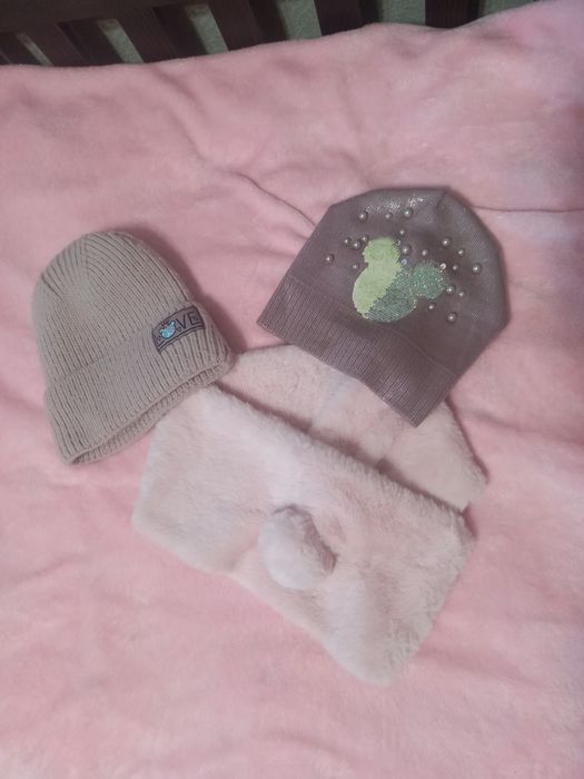 Шапка зимова осіння шарф снуд