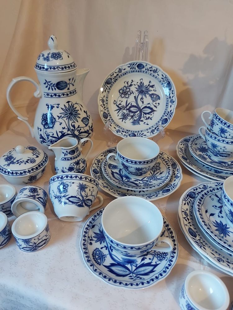 Порцеляна, Синя цибуля , Синий лук, від Wellco, Tirschenreuth,Німеч