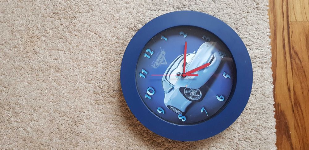 Zegar dziecięcy mc queen cars