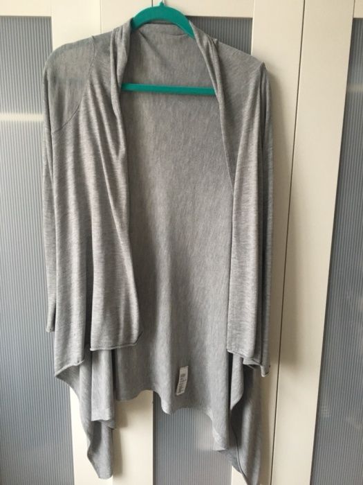 Sweter sweterek kardigan szary H&M XS 34