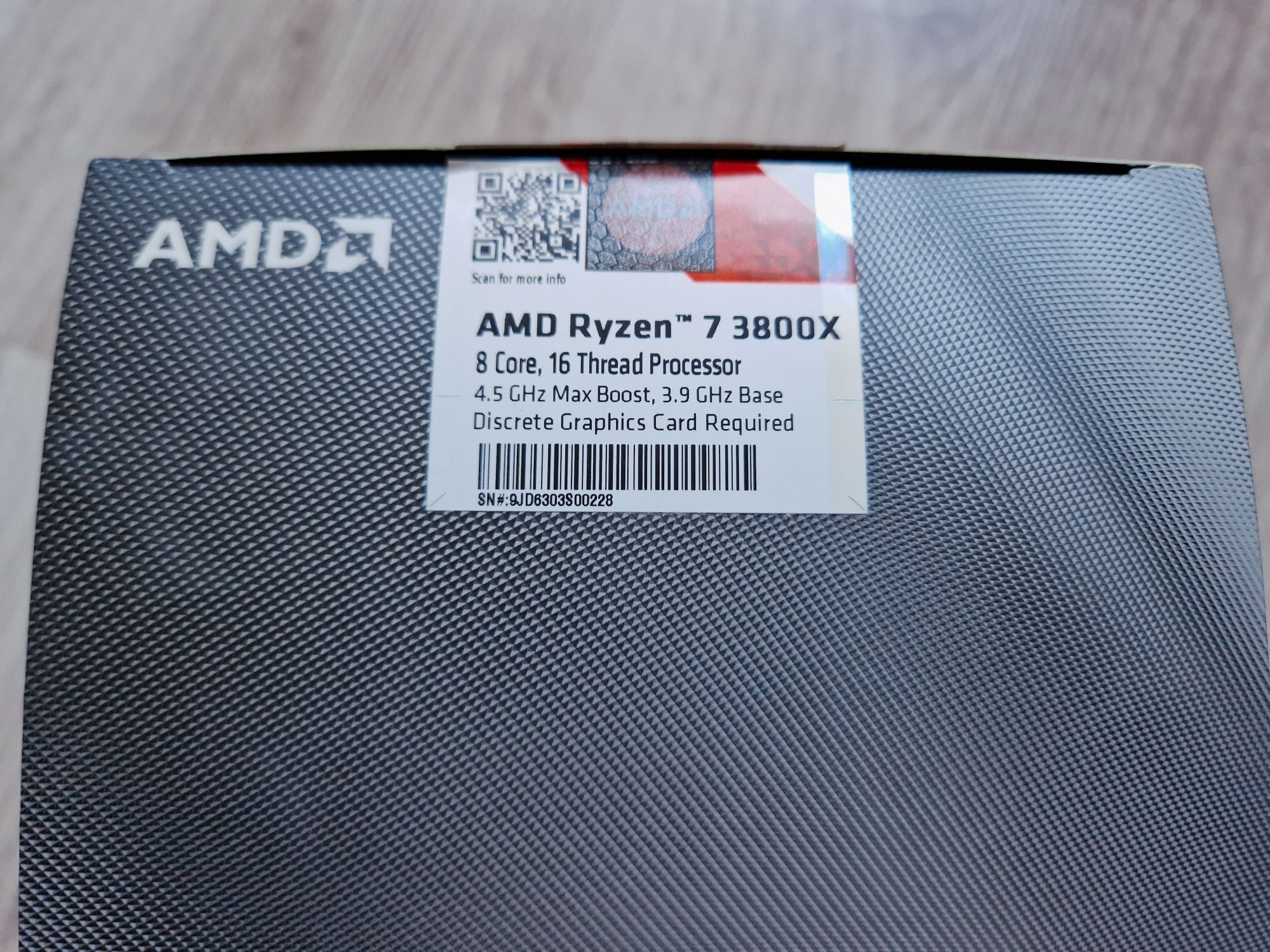 Procesor AMD Ryzen 7 3800X BOX + chłodzenie Org