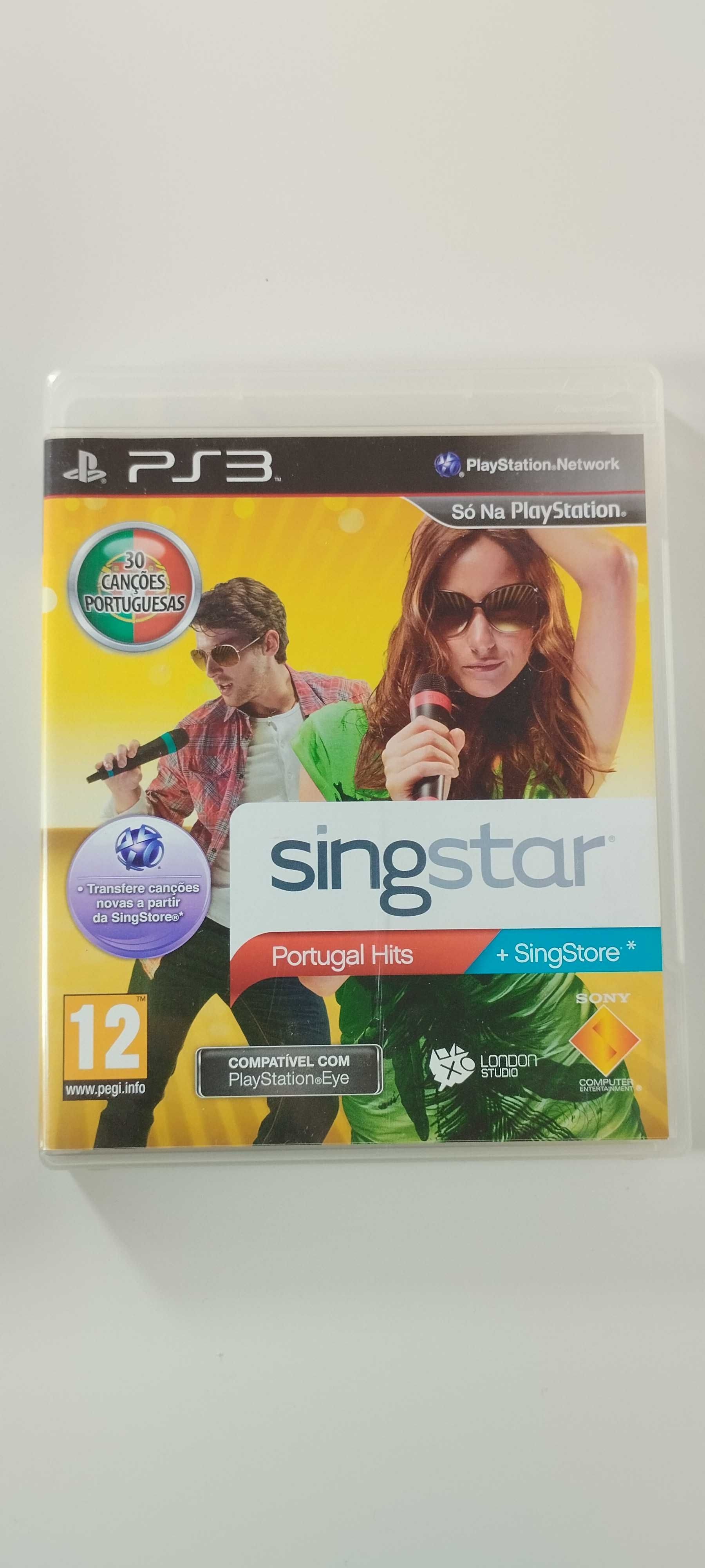 Singstar Portugal Hits Microfones Wireless com jogo e caixa