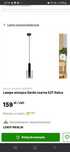 Lampa wisząca Sardo czarna E27 Italux