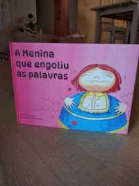 Livro infantil "A menina que engoliu as palavras"