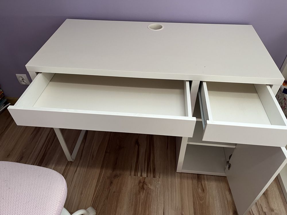 Biurko Micke i krzesło Vimund IKEA