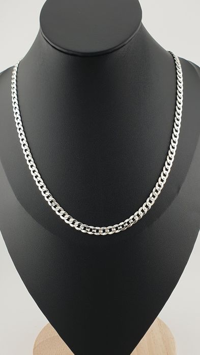 Łańcuszek srebrny pr.925 DŁUGI 65cm/4mm/9g pancerka