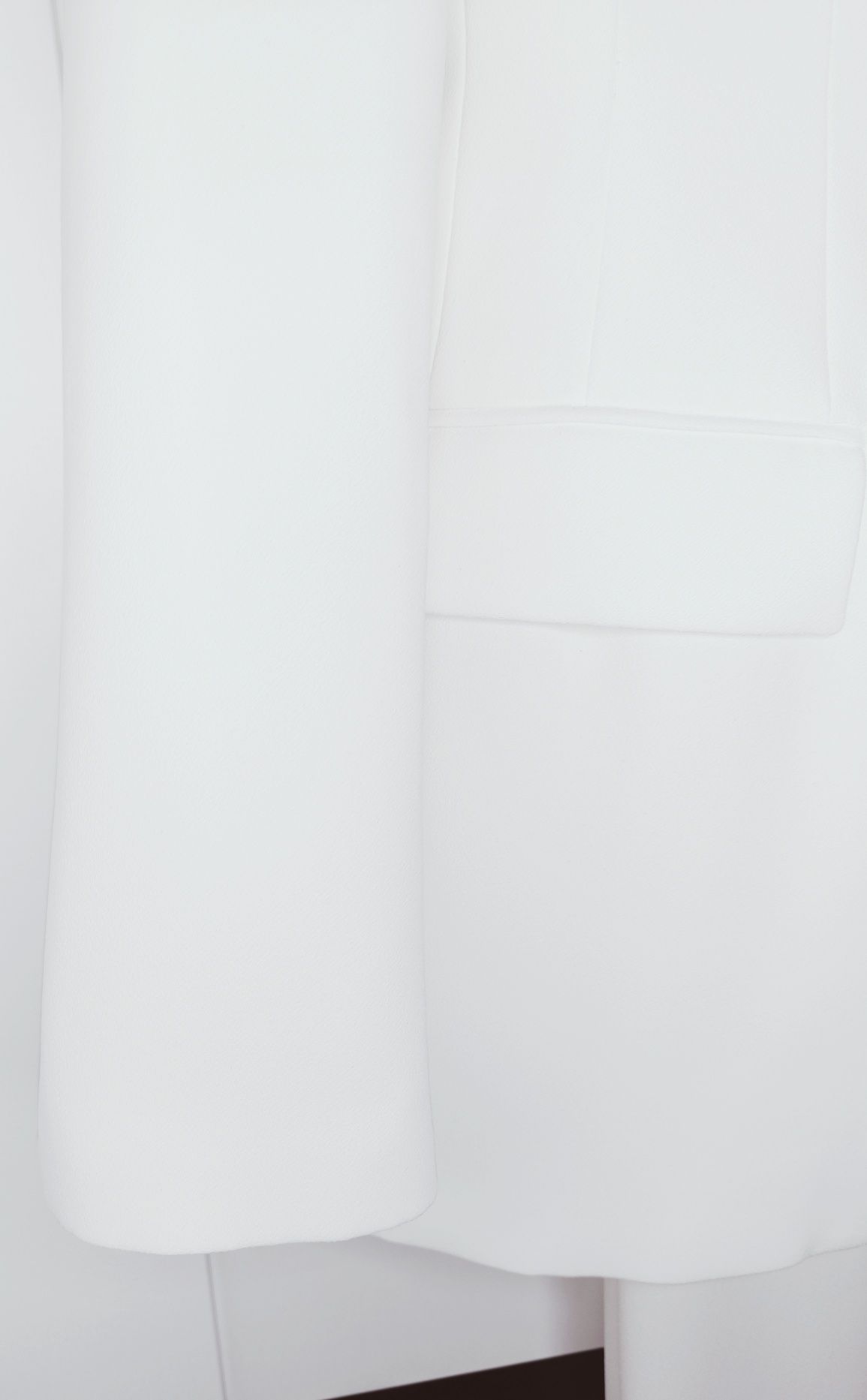 Zara biały garnitur damski smoking zestaw marynarka + spodnie komunia