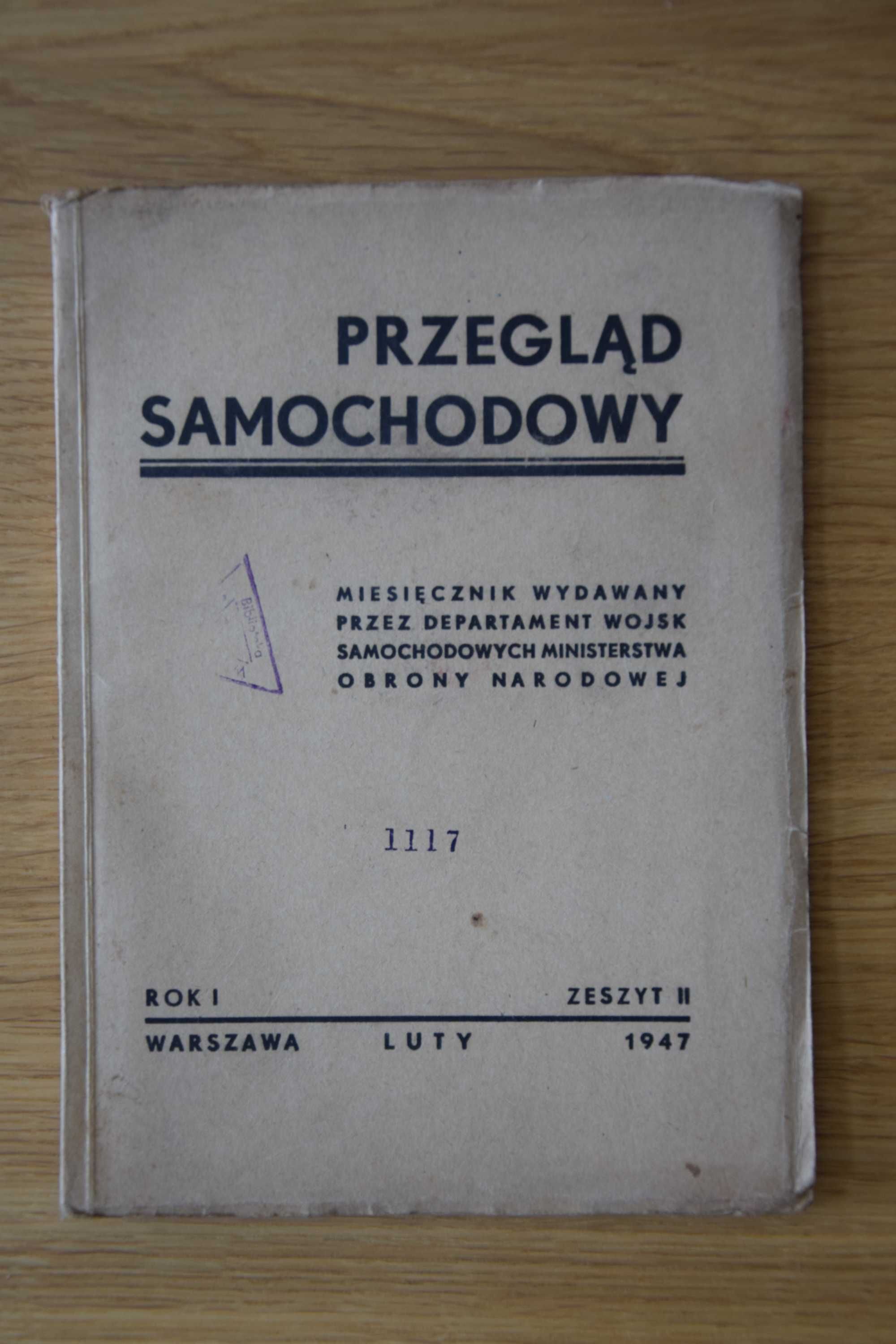 Przegląd samochodowy 1947 luty