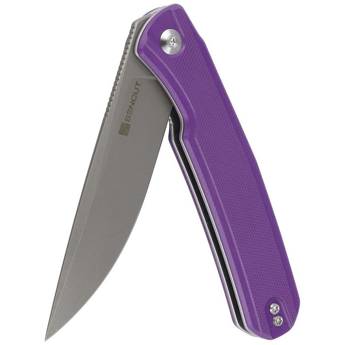 Nóż składany Sencut Scitus Purple G10, Gray Stonewashed D2 by Ostap