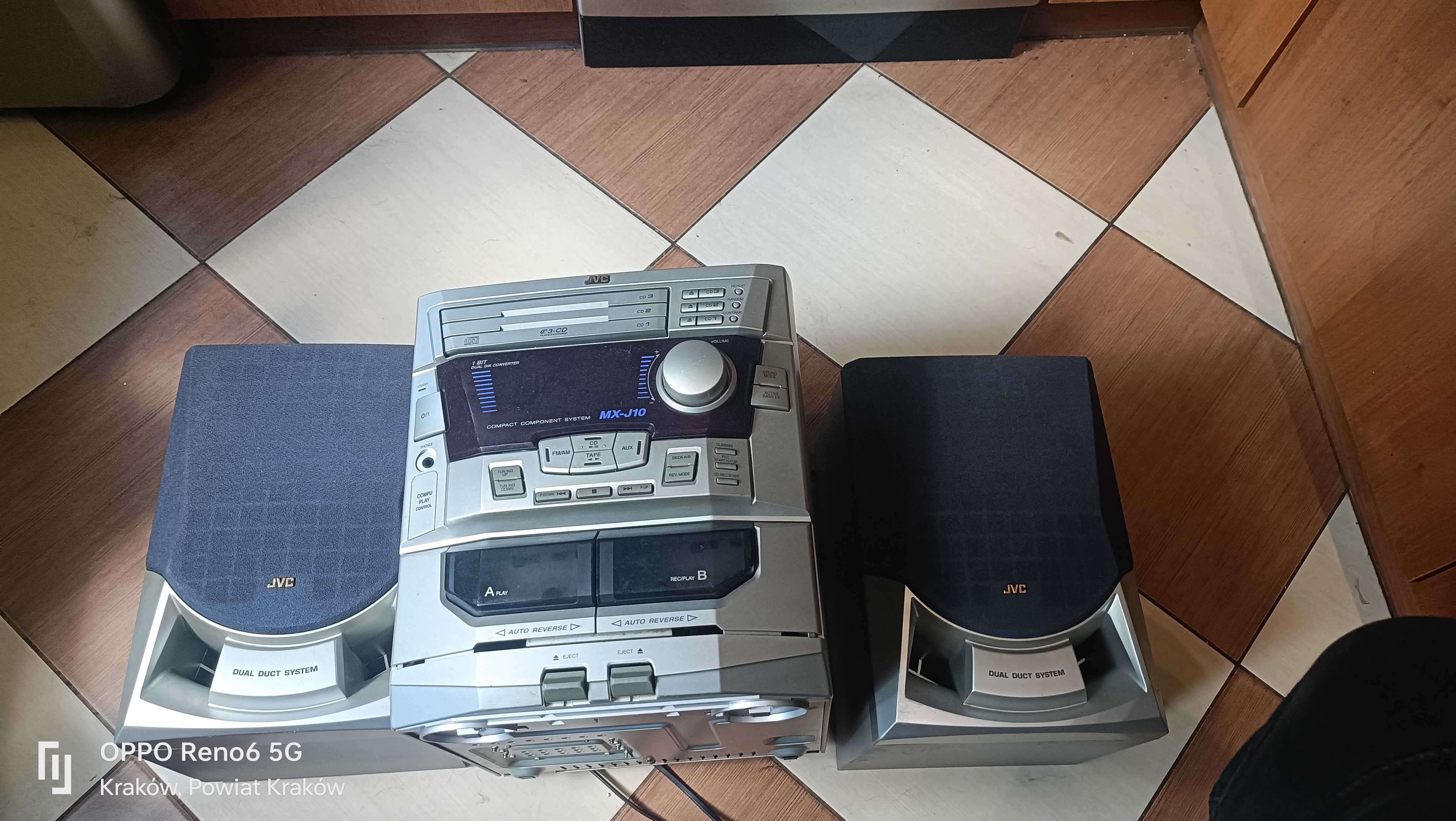wieża jvc plus kolumny 60w