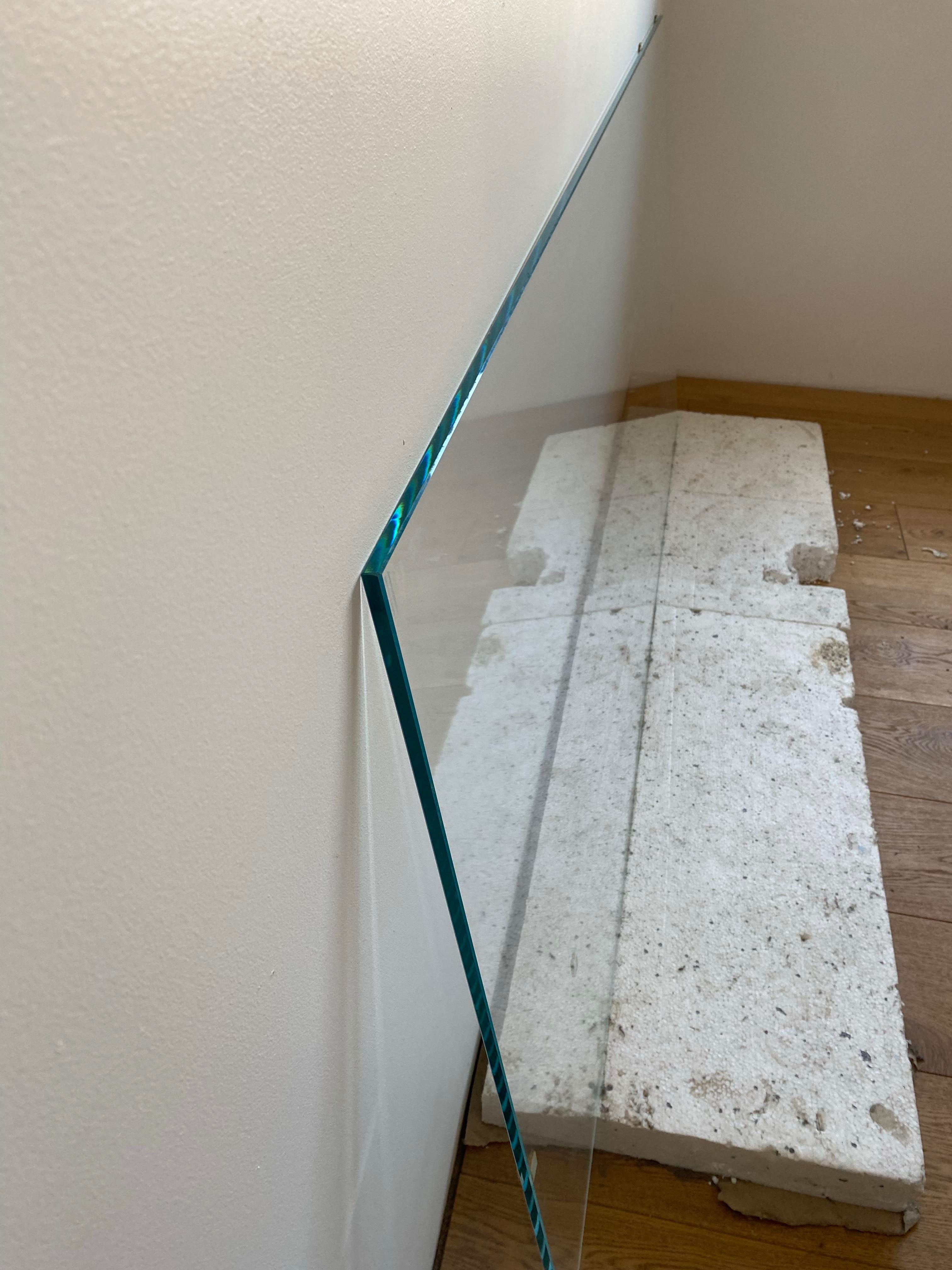 szkło hartowane 90 cm x 200 cm, grubość 1 cm, do ścianki prysznicowej