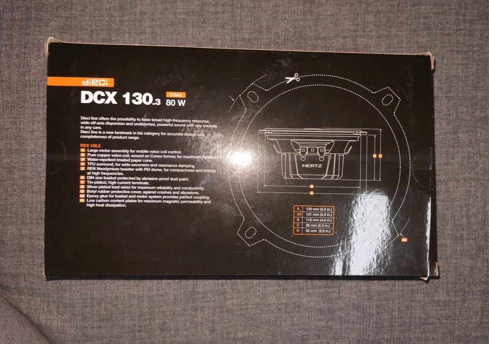 Colunas Hertz  DCX 130.3 80W