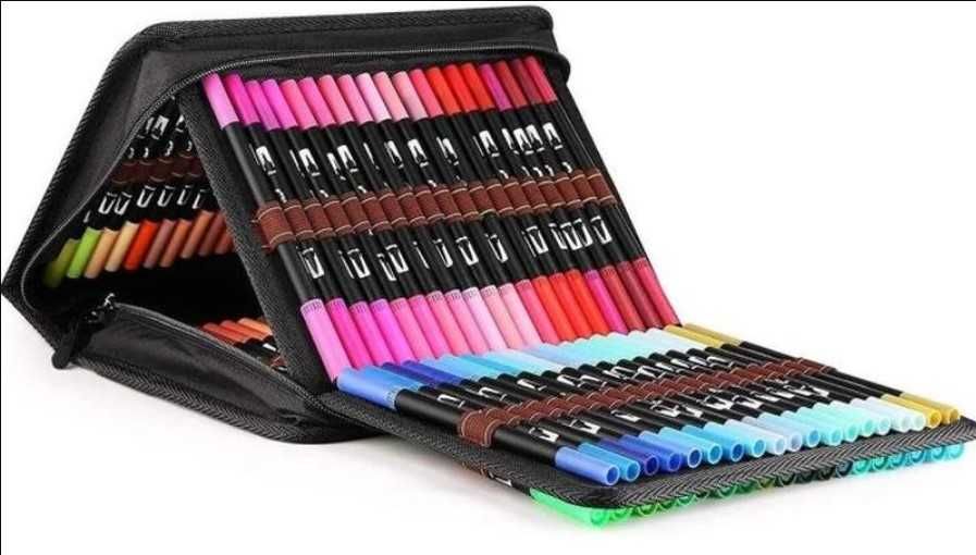 Акварельні маркери із сумкою для малювання 48 60 80 100 120 шт маркеры