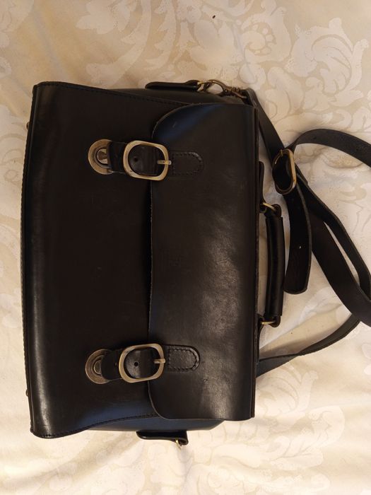 Сумка-портфель"shoulder bag long" з натуральної шкіри ручної роботи Ch