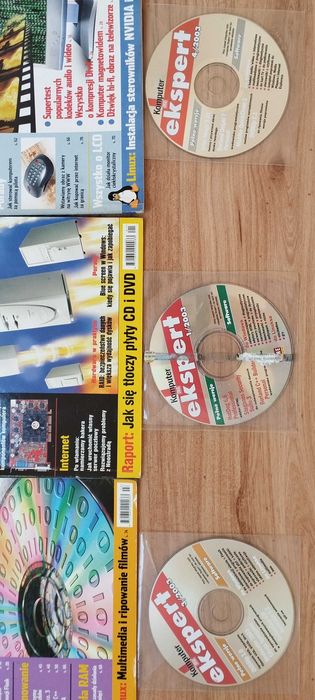 3 wydania Komputer Świat Ekspert 01/2003, 03/2003, 04/2003   + płyty