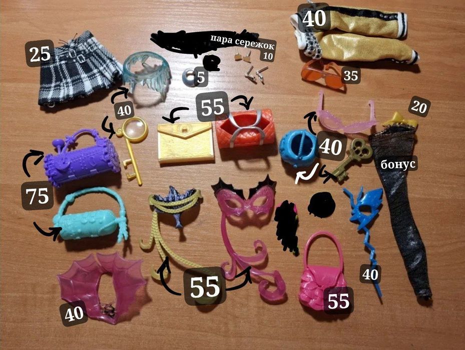 Аксесуари до ляльок Monster High