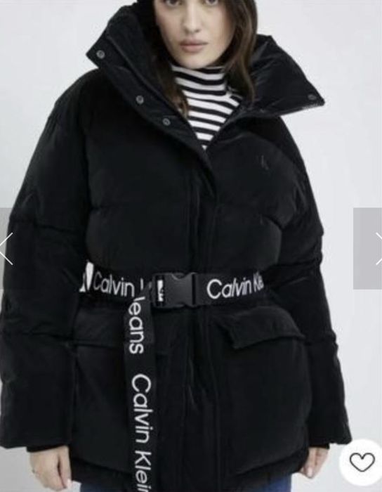 Женский пуховик куртка с поясом Calvin Klein оригинал S M