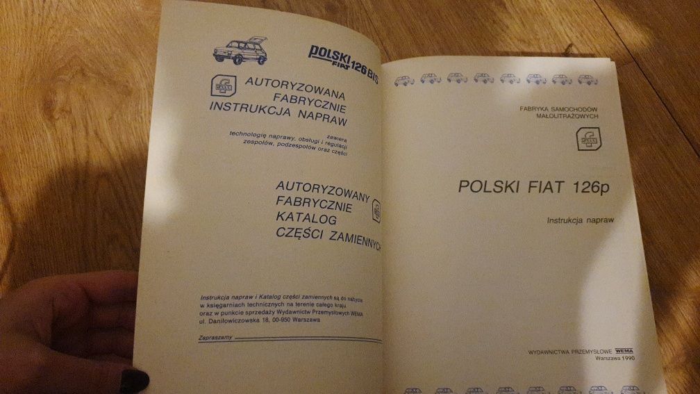 Maluch Polski FIAT 126 Autoryzowana instrukcja kolekcja album lata 90