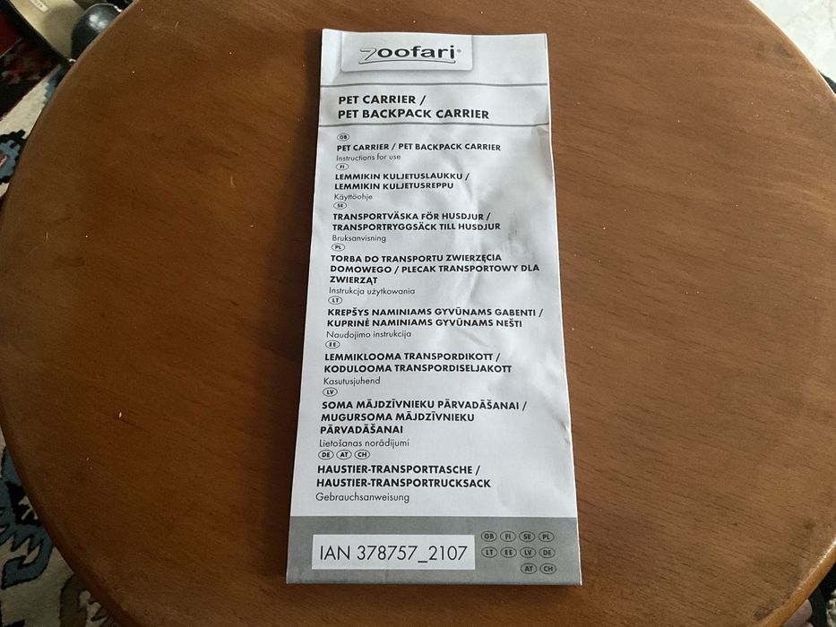 Torba plecak dla psa-kota