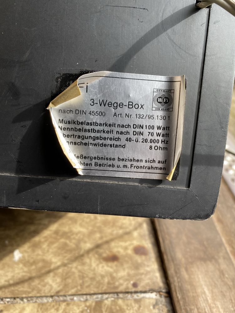 1 kolumna Dual CL 720 + dwa 3 wege box