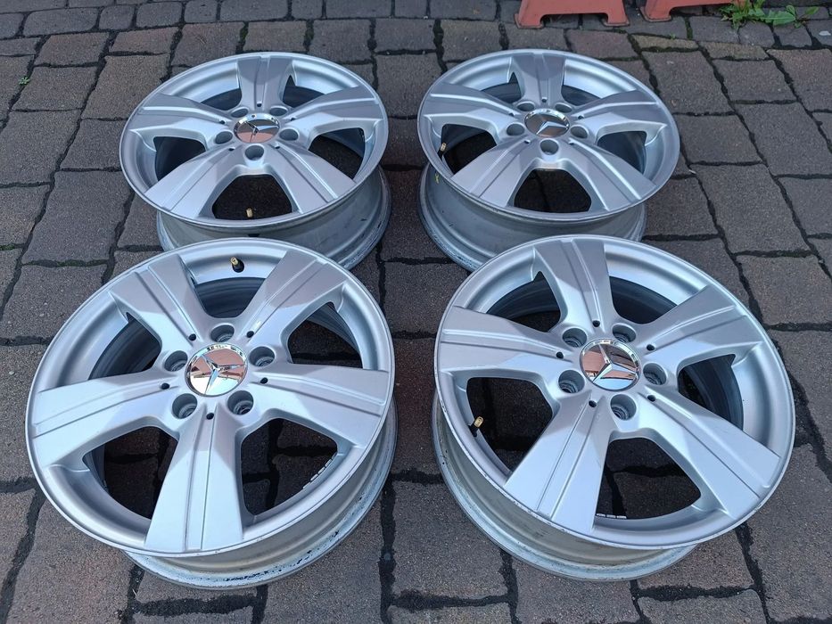 Komplet 4 sztuki - Alufelgi 16&quot; felgi aluminiowe MERCEDES A B C klasa W169 W245 W203 a169 401 22 02