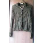 Camisa blusa semi-transparente L