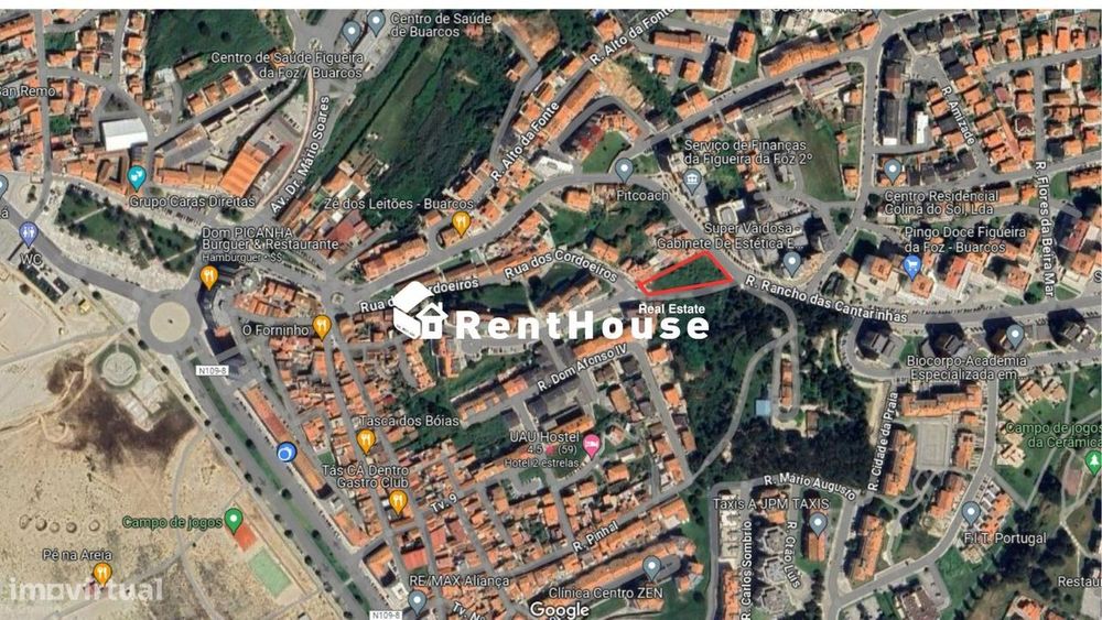 Terreno a 200 metros da praia, de Buarcos.