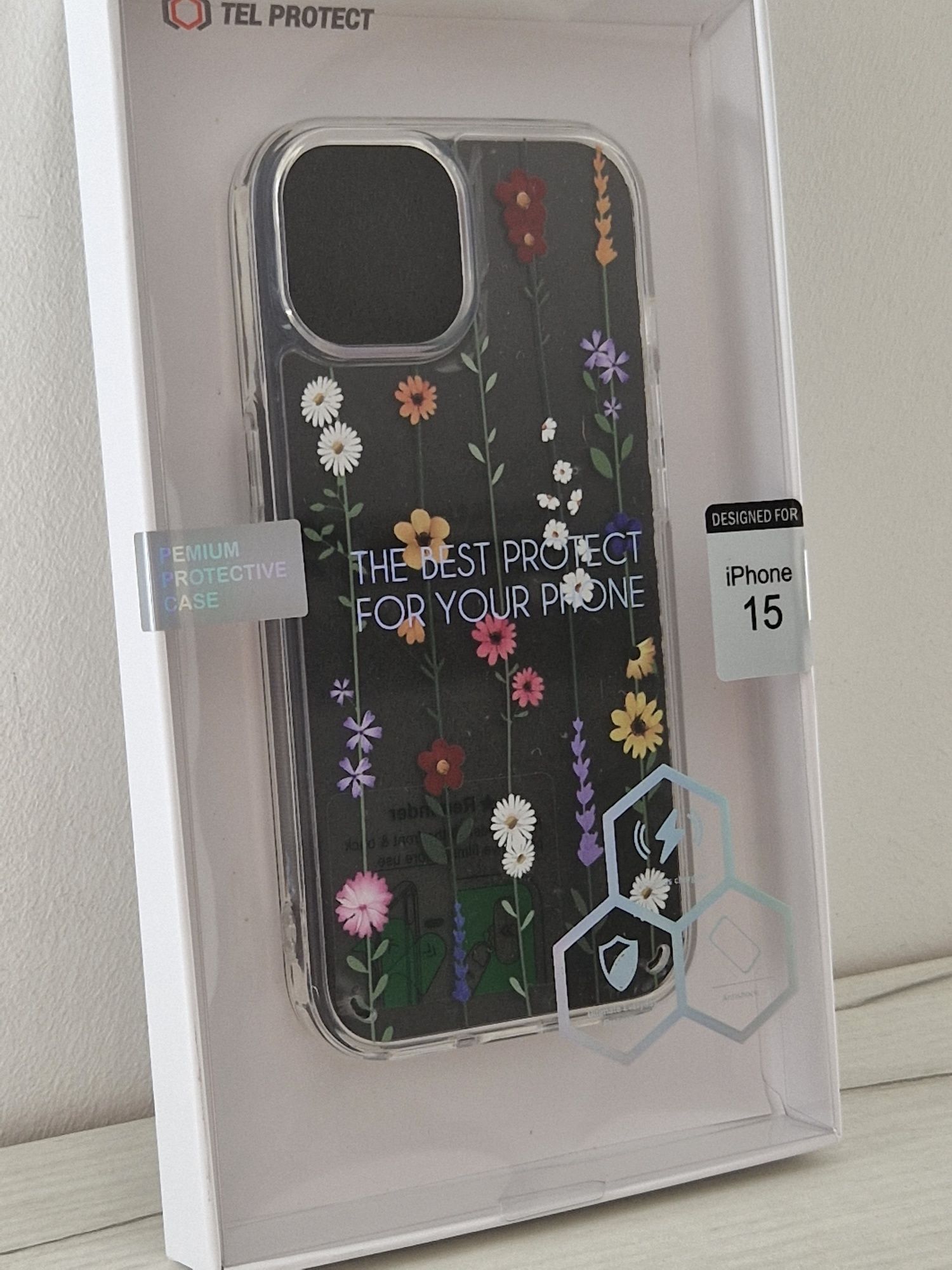 Tel Protect Flower do Iphone 15 wzór 4