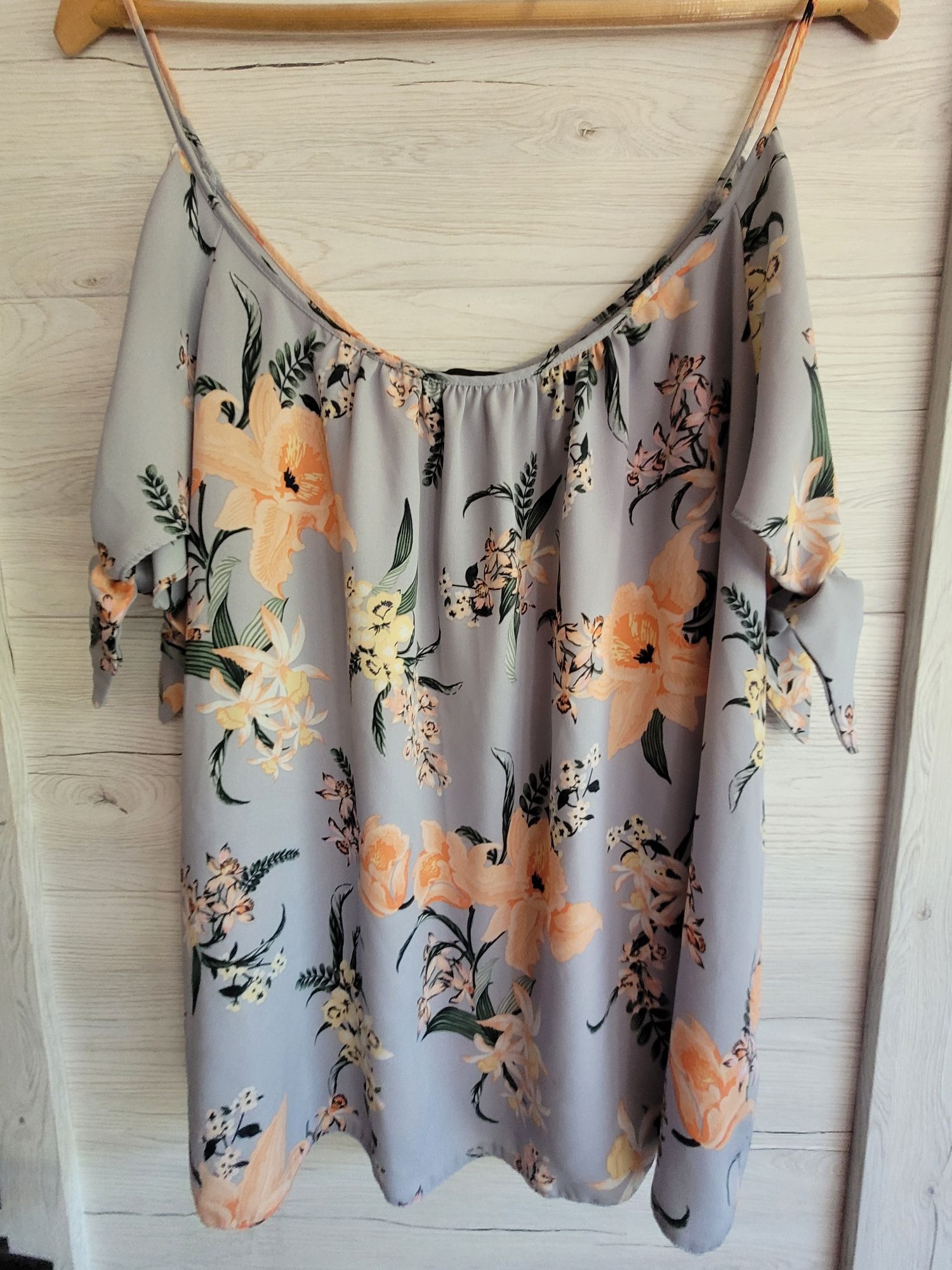 Śliczna zwiewna bluzka Dorothy Perkins M print kwiatowy