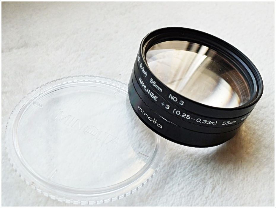 MINOLTA Komplet 4 soczewki filtr Close-UP Lens No 0 MAKRO 55