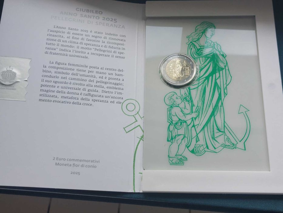 Moedas 2 euros  comemorativas San Marino