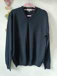 Elegancki sweter męski w serek 50% wełny rozm. XL