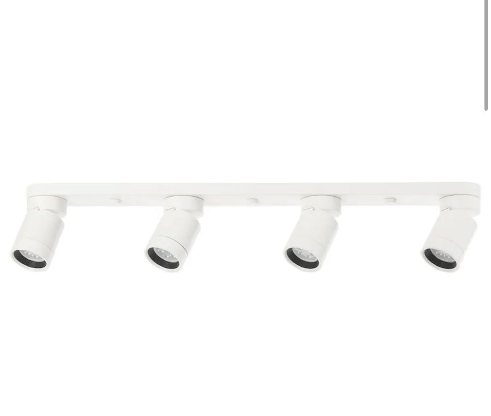 NYMÅNE Projetor teto c/4 focos, branco