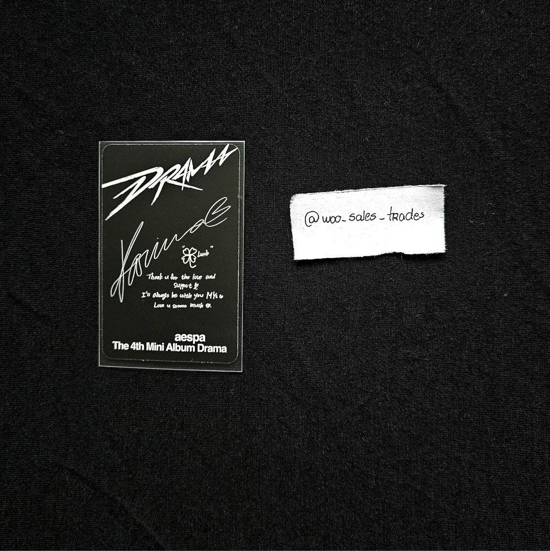 Karina Drama Aespa photocard kpop