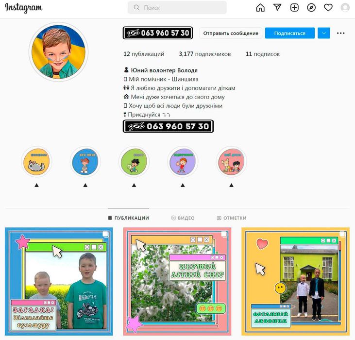 Индивидуальный дизайн для Вашей страницы в Instagram!