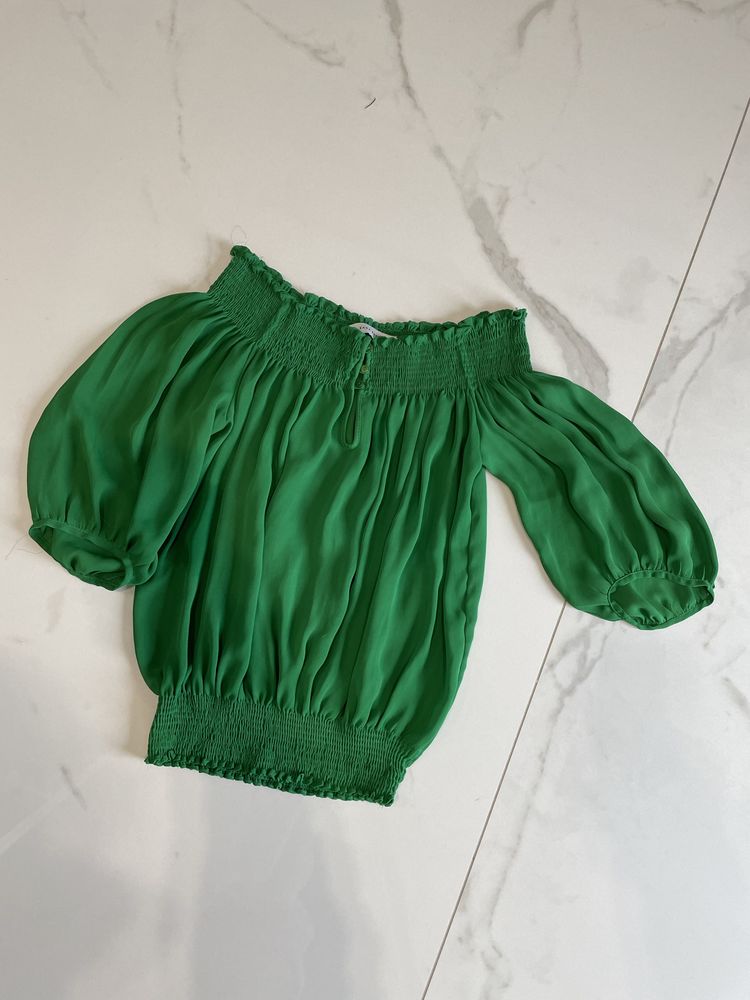Блуза Zara, колір смарагд