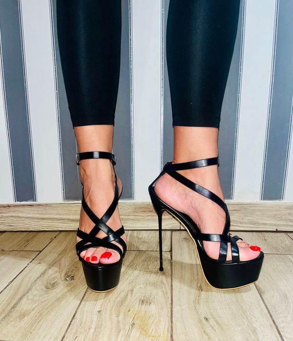 86/ OD RĘKI 36 Szpilki sexy ultra cienki 16 cm obcas metal heel 35-40