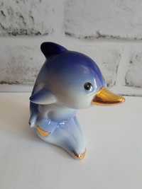 Figurka delfin stara porcelana